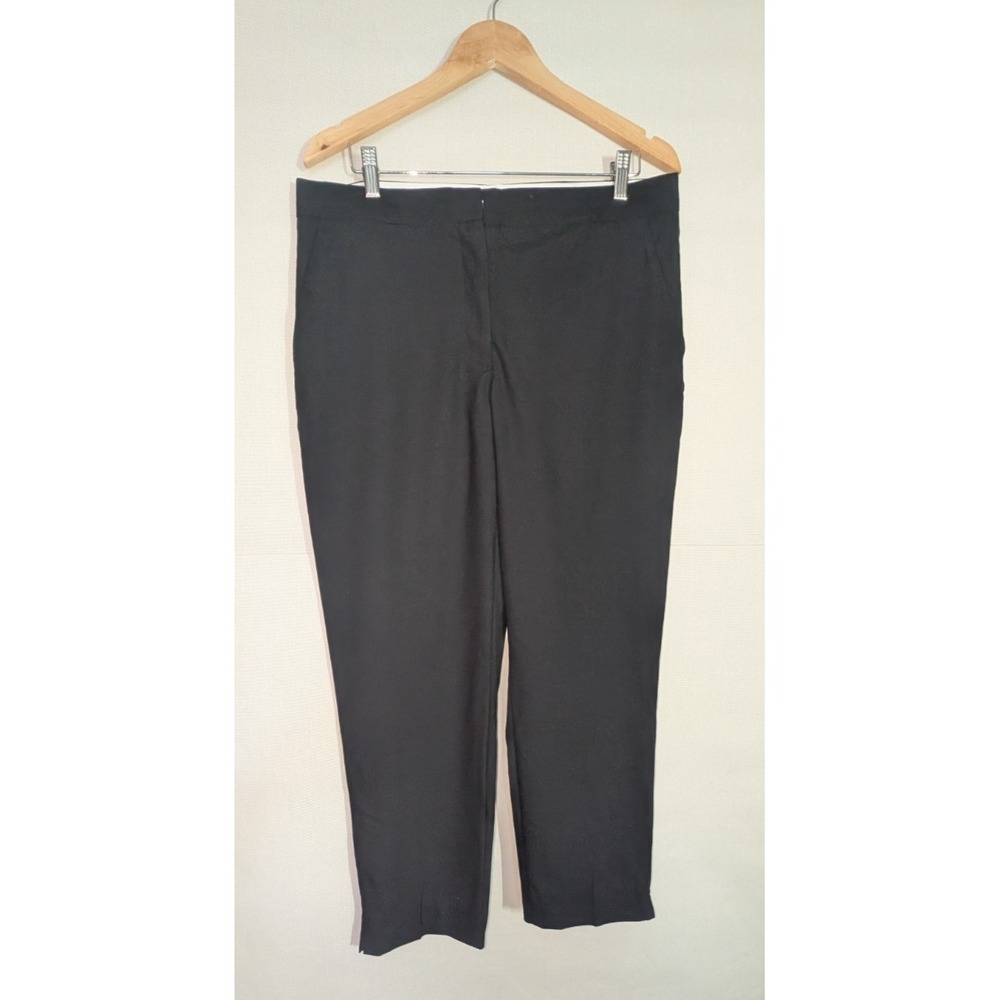 NWT Zara Black Straight Leg Trousers Women's Size 10 Career Work Pants